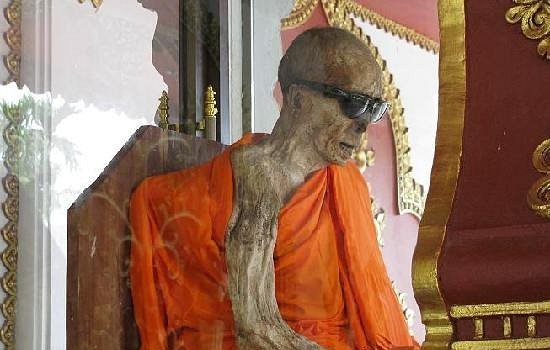 Mummified monk